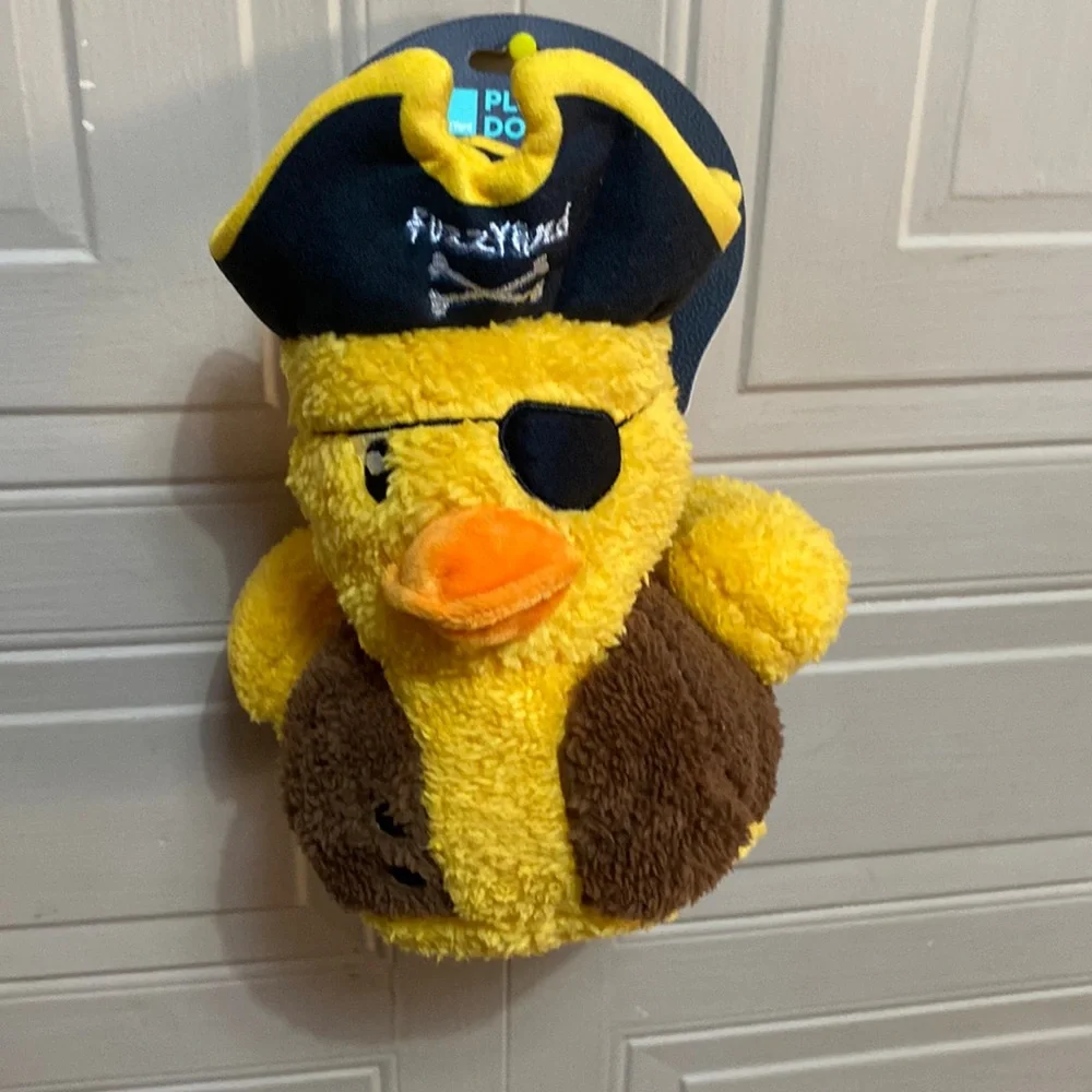 - Plush Dog Toy Pirate Duck Squeak When Squeezed Machine Washable. - Picture 1 of 4